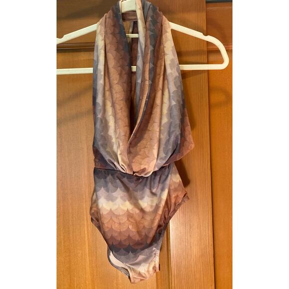 Adriana Degreas ~ Brazil Scales Print One Piece Swimsuit Sz 3 ~ NWT $380 - Picture 3 of 10